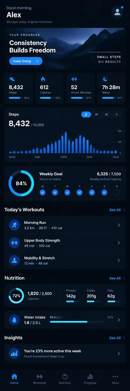 Lillia - Metabolic Health iOS interface